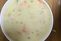 小米三文鱼粥的做法