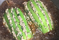 小白菜肉馅焖茄子的做法