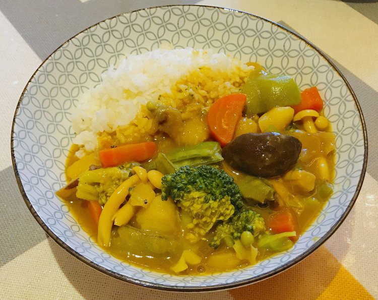 增强免疫的蔬菜咖喱的做法