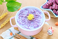 紫薯面线的做法