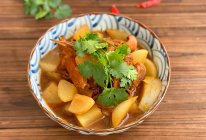 冬季居家一锅搞定美味炖菜，红烧排骨炖萝卜的做法