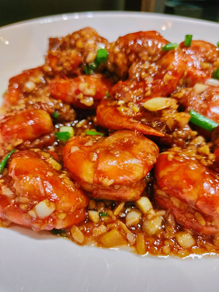 芥末罗氏虾的做法