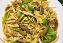 #刘畊宏女孩减脂饮食#茭白炒肉丝的做法
