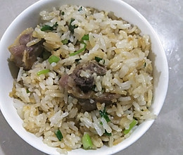 腊鸭腿焗饭的做法