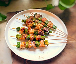 #夏天夜宵High起来！#烤里脊肉的做法