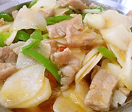 肉片炒山药的做法