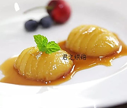 简单又大气的桃子甜点 | 焦糖桃子的做法