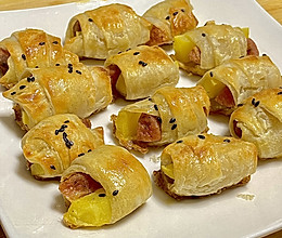 手抓饼烤箱版小吃-土豆烤肠小卷的做法