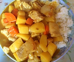 咖喱猪肉饭（超级简单）的做法