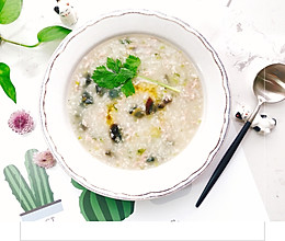 #童年不同样，美食有花样#    皮蛋瘦肉粥~的做法