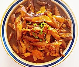 茄子炖肉的做法
