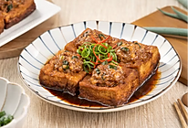 油豆腐包肉的做法