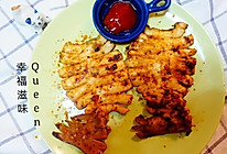 #美食视频挑战赛# 比铁板烧还好吃的烤鱿鱼（电饼铛版）的做法