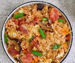 (煲仔饭）电饭锅版煲仔饭的做法