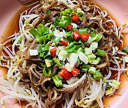 葱油毛肚的做法
