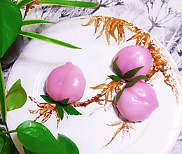 粉嫩嫩的屁桃雪媚娘的做法