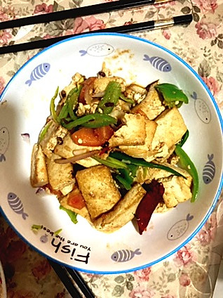家常炒豆腐的做法