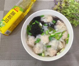 十分钟快手早餐！藤椒味紫菜扁肉的做法