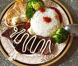 【快手菜】懒人版 牛排+饭，牛排中的战斗机懒癌患者的福音的做法