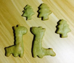卡通抹茶曲奇饼干的做法