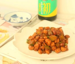 #味达美年味小馆#酱炒黄瓜鸡丁的做法