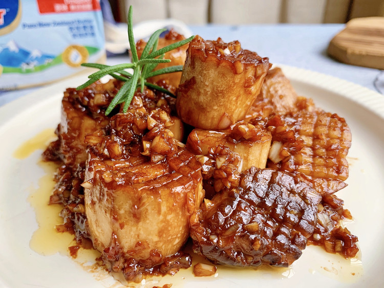 蒜香黄油杏鲍菇的做法