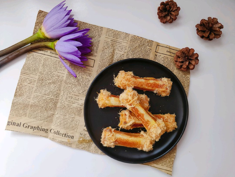 芝士肉松吐司卷的做法