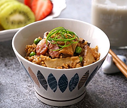 竹笋焖饭的做法