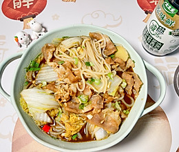 #万物皆可搭##百搭sauce#蒜香肥牛粉丝煲的做法