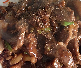 黑椒牛肉片的做法