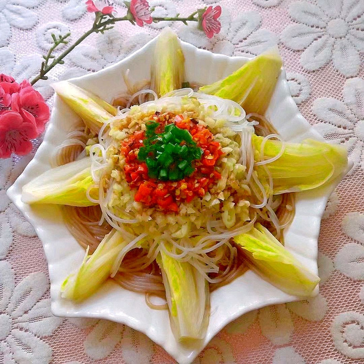 蒜蓉粉丝娃娃菜的做法
