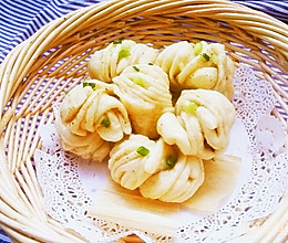 香葱小花卷的做法