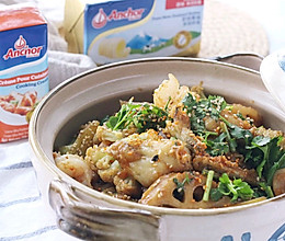 #奶香四溢 暖锅佳味#奶香干锅牛蛙的做法