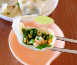 #袋福到万家#超级鲜香韭菜虾仁水饺的做法