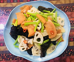 #米饭最强CP#素炒秋色~荷塘月色的做法