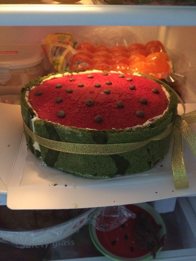 西瓜戚风蛋糕的做法