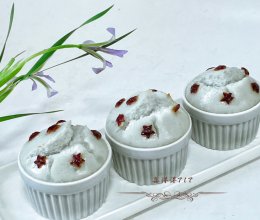蝶豆花大米发糕的做法