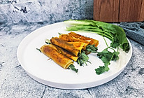 烤箱-烤豆皮卷菜-卷金针菇、油麦菜、香菜的做法