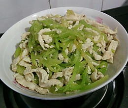 莴苣炒鸡丝的做法