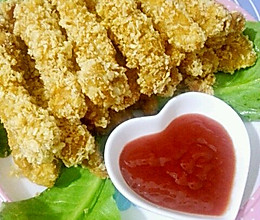 香酥炸鸡柳~面包糠版的做法