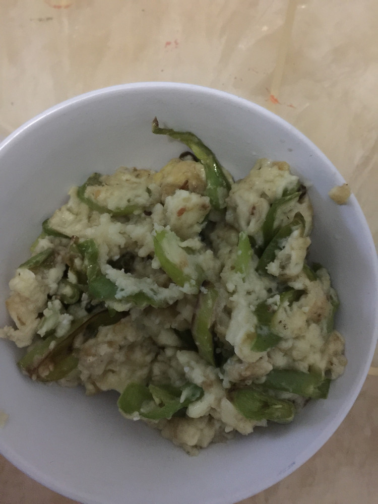 辣椒炒面糊的做法