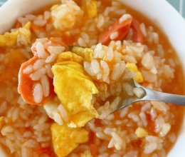 #轻食季怎么吃#西红柿鸡蛋烩饭 好吃还省时！的做法