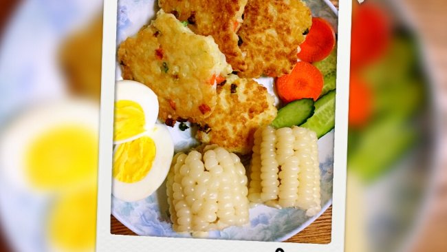 黄金米饭饼的做法