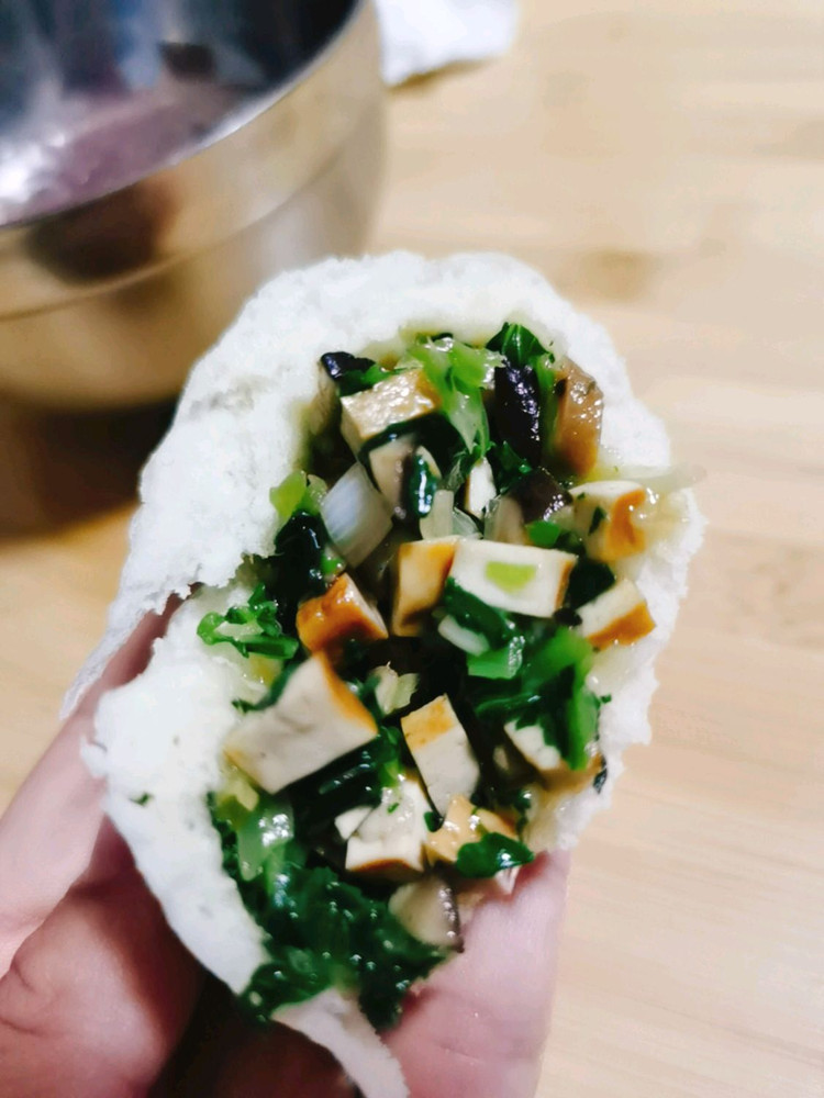 香菇青菜包子的做法