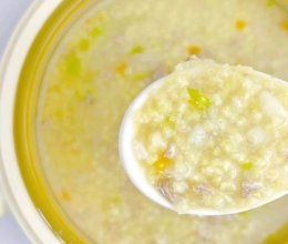 蔬菜鸡肝山药粥的做法