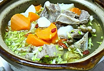 萝卜芋头羊排煲的做法