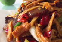 农家小炒——腊肉炒笋干的做法