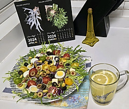 #西班牙橄榄西餐创意菜#西班牙橄榄奶酪时蔬沙拉的做法