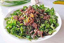 薄荷肉蒜拌生菜的做法