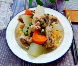 #流感季饮食攻略#冬瓜玉米排骨汤的做法